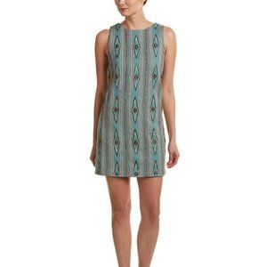 Alice + Olivia Clyde Southwestern Blue Beaded Dress 2